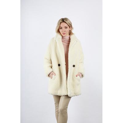 China Reversible Woven Faux Fur Coat Fleece Coat Ladies Women Wool Fur Coat for sale