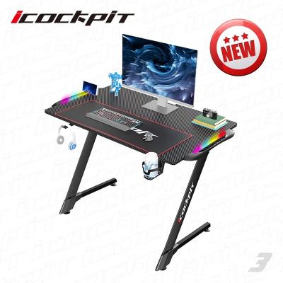 China New Professional Ergonomic Electric PC Computer (Other) Saitu Adjustable Design Racing Custom Gaming Desktop Gaming PC Desktop Gaming Table for sale