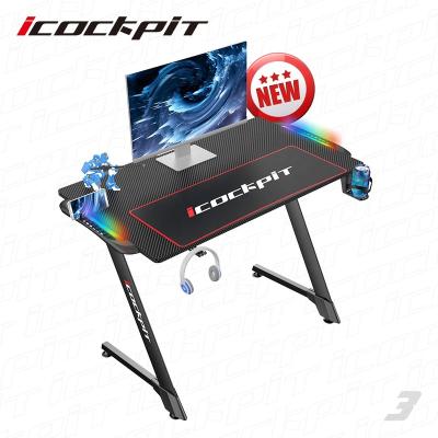 China Smart Modern Computer Table Gaming Table PC Gaming Desk (Other) Younger Large RGB Saitu Adjustable Design for sale