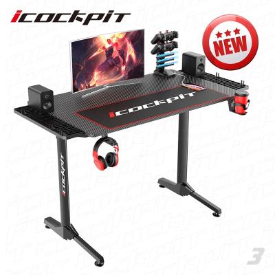 China (Other) Saitu Office Furniture Adjustable Electronic Competition Racing Game Desk Gaming Computer Table Game Table For Gamer for sale