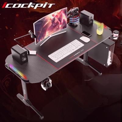 China Computer Desk Electric Gaming Table Home Office Funiture Gaming Desk Commercial Furniture for sale