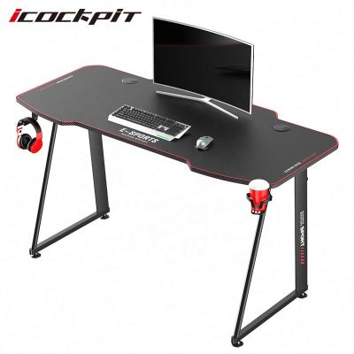 China Hot Selling Metal Extendable Legs Design Computer Gaming Table Desktop Quality Unique Gaming Table PC for sale