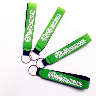 China Healthcare Institution Key Chain Of Custom High Quality Neoprene With Full Color Silkscreen Print Design for sale