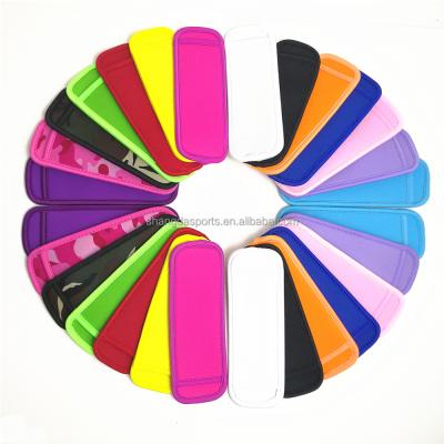 China Viable Wholesale Popsicle Cooler Customized Neoprene Ice Pole Holder Sleeve For Kids Freezer Popsicle Holder For Ice Cream Pole Sleeve for sale