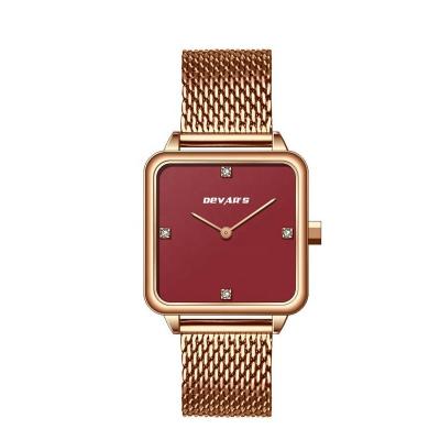 China Auto Date Customize 36mm for lady and 40mm for men watch with leather strap or mesh strap for sale