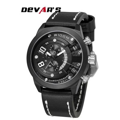 China Newest Date 2019 Automatic Top Sports Military Wristwatches For Men All Stop Digital Chronograph Black Men's Watch for sale