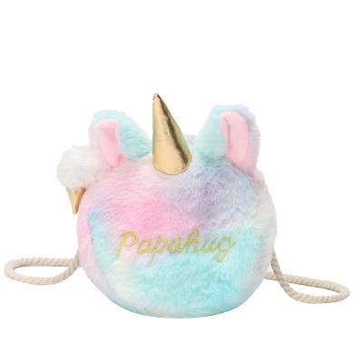 China Unicorn Peripheral Bag Cute Stuffed Animal Toy Doll Stuffed Unicorn Plush Squid Play Toy New, Girl's Bag for sale