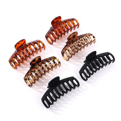 China Hair Accessories Shape Acrylic Plastic Hair Claw Clip Large Size Hair Crab Claw Clip For Women Hair Accessories For Girls Claw Clip for sale