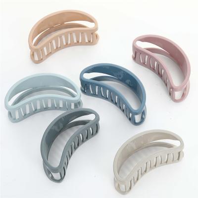 China Large Size Crab Claw Hair Fashion Soft Acrylic Plastic Hair Claw Clip For Women Hair Accessories For Girls Claw Clip for sale