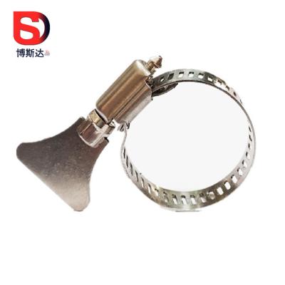 China American Style Pipe Clamp Stainless Steel 8mm Clamp Gas Clip / Taiwan Pipe for sale