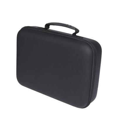 China China Supplier Custom Portable Durable Waterproof PU Leather EVA Hard Zipper Carrying Massage Gun Case Bag for sale