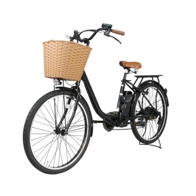 China 36v 250w 10Ah High Quality Steel Battery City Electric Bike 700c for sale