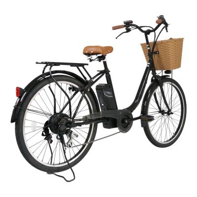 China 24v 250w Steel Electric Bicycle Two Seat Ebike Electric City Bike for sale