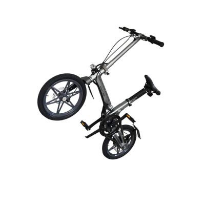 China Standard Wholesale Alloy Frame 16 Inch Magnesium Battery Mini Smart Light City Folding Electric Bike 250w 5.2ah for sale