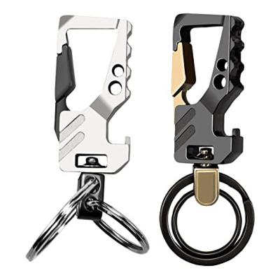 China Custom Heavy Duty Stainless Steel Certification Global Manufacturer Metal Mountaineering Bottle Opener Car Key Chain Key Chain for sale