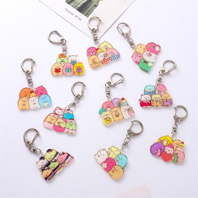 China Promotion Fashion Gift Anime Yuan Peripheral Secondary Pendant Gift Customized Decorative Acrylic Key Chain for sale