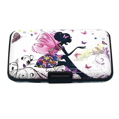 China Fashion Sedex BSCI Disney Certified Factory Wholesale Color Print RFID Female Anti Theft Pocket Business Card Case for sale