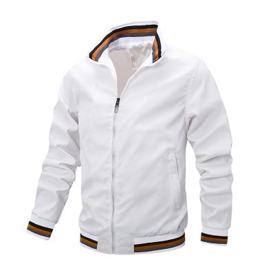 China QUICK DRY Bomber Jacket Men Blanket Plain White Mens Winter Wear Outdoor Zipper Jackets Up Casual Lightweight Satin Baseball Coat Jacket for sale