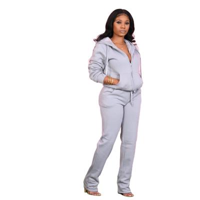 China Wholesale Zipper Breathable Hoodies With Joggers Women Sportswear Oversized Tracksuits Set for sale