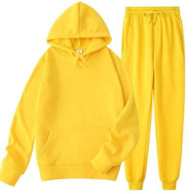 China Custom Logo Embroidered Tracksuit Unisex Two Breathable 2 Piece Set Sweat Suits Shaping Jogging Hoodie for sale