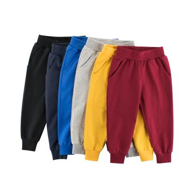 China Wholesale Boys Jogger Kids Solid Anti-pilling Plain Sweatpants Drops Winter Sports Trousers For Kids for sale