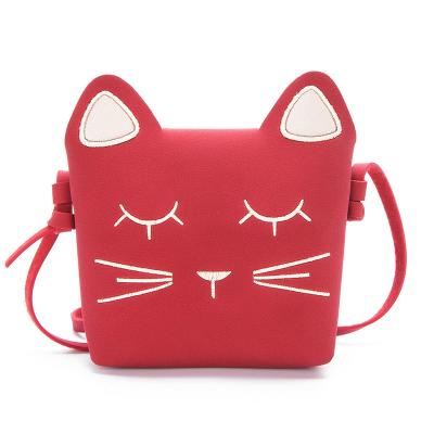 China Solid Color Cat Handbag Cute Mini Shoulder Bag Fashion Messenger Bag Faux Suede Waist Bag Girl Multifunctional Baby Garment Accessory for sale