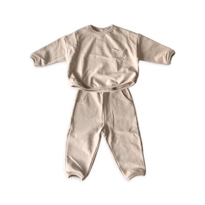 China Hot Sale Hip Hop Baby Kid The Plus Clothing Set Sweatshirt Pants Two Piece Set Unisex Children Set Clothes for sale