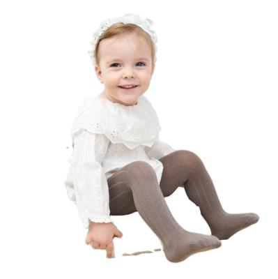 China QUICK DRY Infant Baby Bangs Plain Pantyhose Solid Color Tights for sale