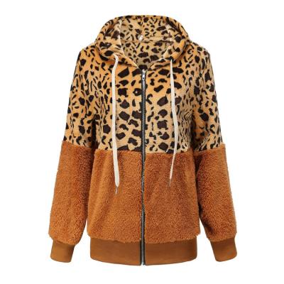 China Custom Printed Leopard Hoodie Fashion Loose Breathable Leopard Hoodies Long Sleeve Autumn Sweatshirt for sale