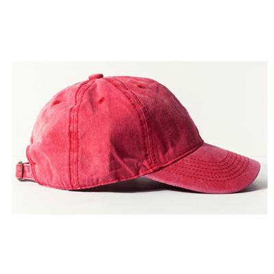 China COMMON Wholesale Vintage Washed Denim Cotton Plain Baseball Cap Distressed Unisex Hip Hop Hats for sale