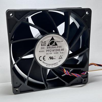 China High quality PBT 12cm 12038 dual ball bearing DC cooling fan 12V 2.2A 4Pin PWM 6000RPM 120x120x38mm for sale