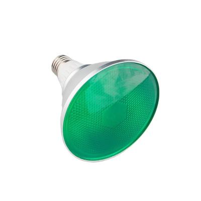 China Glass Color PAR38 IP65 SMD LED Lamp 15W E27 Waterproof Green for sale