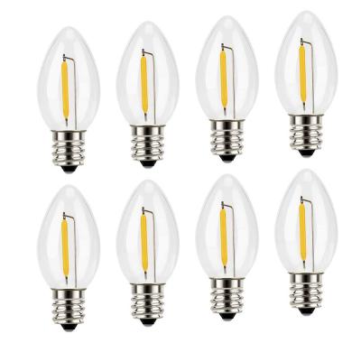 China Residential Night Light C7 Night Light C7 Led Bulb 1W E14 Clear Or E12 Amber for sale