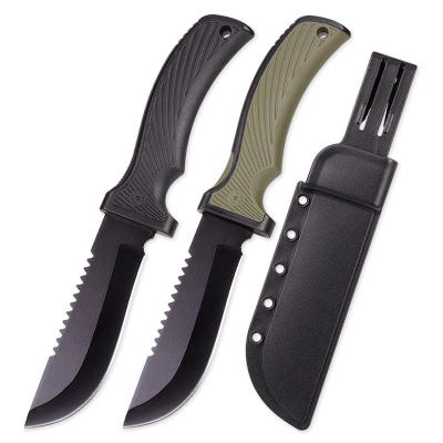 China Wholesale OEM Jungle Blade Combat Outdoor Camping Military Tactical Fixed Knife Defensive Survival Knife With Kydex Sheath for sale