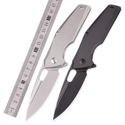 China TC4 Handle Scratch Resistant Scratch Resistant Titanium Steel Folding Pocket Knife Sharp And Sharp M390 Outdoor Camping EDC Carry Survival Defensive Knife for sale