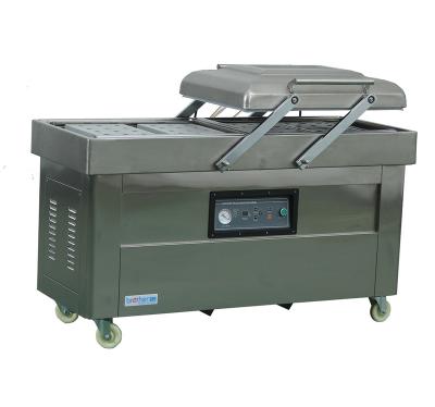 China Food Double Chamber Vacuum Sealer Machine, Food Fish Vacuum Packing Machine DZ600/2SB Brother Industrial Stainless Steel Plastic for sale