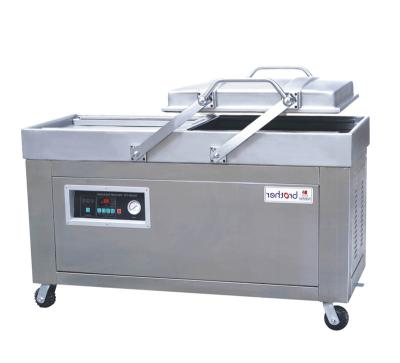 China Commercial Food Brother Industrial Double Chamber Vacuum Sealer Food Meat Vacuum Packing Sealing Machine DZ400/2SB for sale