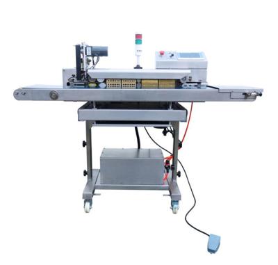 China Food BROPACK Vacuum Nitrogen Gas Rinsing Continuous Band Sealer Machine BRKS-1420 for sale