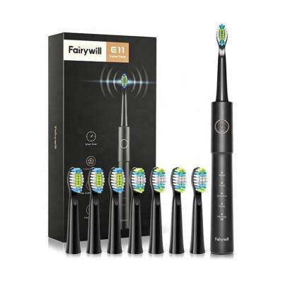 China Fairywill FW E11 IPX7 USB Charging Automatic Quick Filling Vibrate Dental Electric Toothbrush Electronic Toothbrush YS-1109 for sale