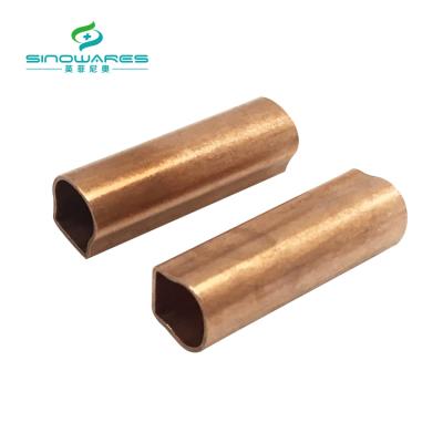 China 2018 Alibaba Industrial Promotion Copper Tube With One Side Rounding for sale