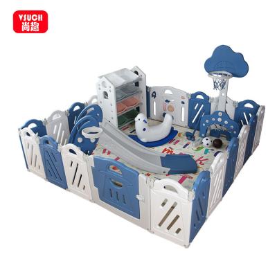 China Foldable; Non-slip; Assets; Easy Assembly Baby Plastic Playpen Foldable Eco-Friendly Indoor Playground Safety Fence for sale