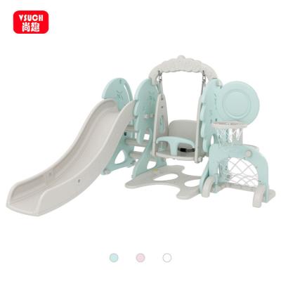 China Assets; Easy Indoor Kids Toys Multi-combination Assembly Baby Kid Plastic Swing Slide Set For Children for sale