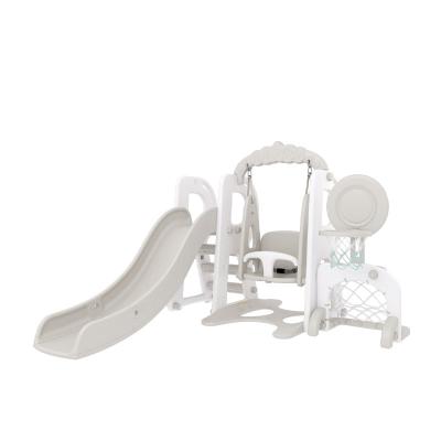 China Assets; Easy Assembly New Arrival Kids Slide Plastic Indoor Playground Slide And Swing Set For Baby for sale