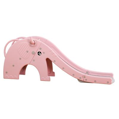 China Small Stable Design Pink Plastic Indoor Baby Slides Plastic Slide For Kids Children for sale