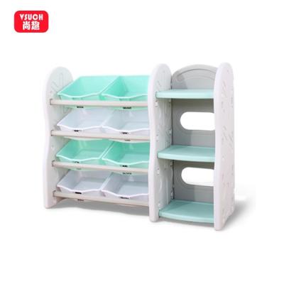 China Plastic Children's Toy Organizer Shelf Bookcase Shelves for sale