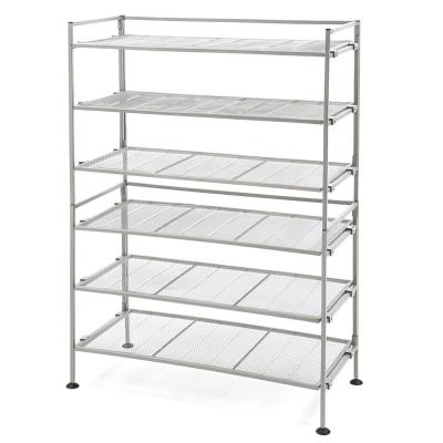 China Adjustable (height) a factory that accepts customized metal shoe racks for sale