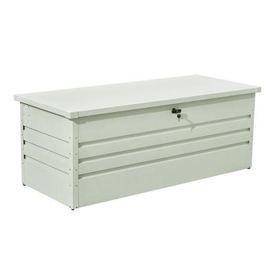 China Easily Assembled Out Of Door Storage Box Patio Metal Box For Clothing Cushion Storage With Locking System for sale