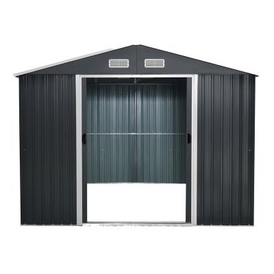 China Easily Assembled Hot Sell Metal Shed With Apex Roof Metal Storage With Locking System For Backyard for sale