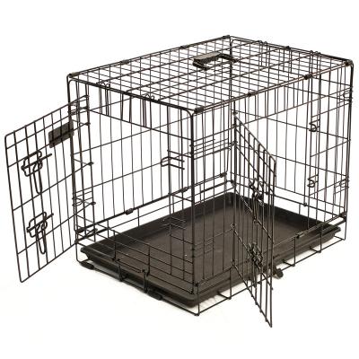 China Breathable Multifunctional Custom Folding Dog Cage Metal Iron Waist Crate Foldable Pet Dog Kennel Pet House for sale