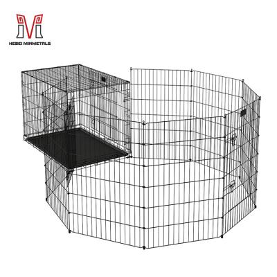 China Breathable Factory Directly Sell Metal Iron Rabbit Outdoor Dog Park Foldable Running Exercise Pen for sale